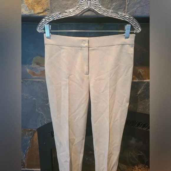 Akris Punto Beige Skinny Fit Stretchy Formal Suit/ Dress Pants Slacks Small 6